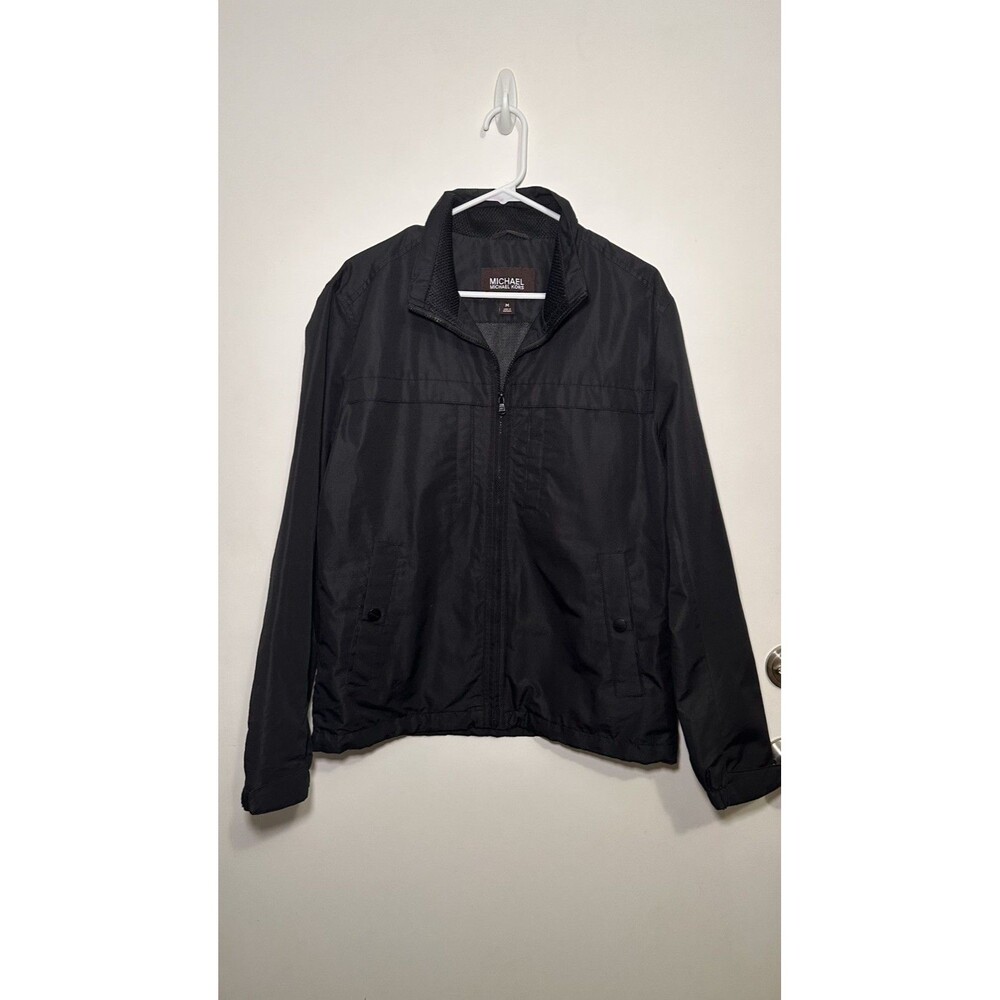 Michael Kors Black Jacket Men's Nylon Wind Rain Size M